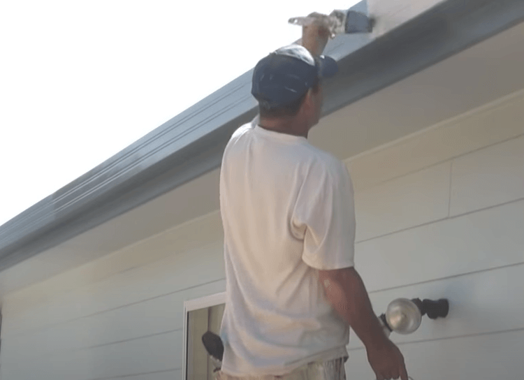 painting colorbond guttering