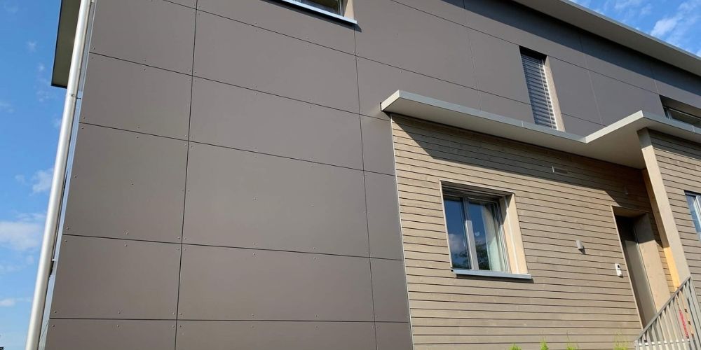 Exterior cladding design ideas, aluminum finished cladding house wall exterior