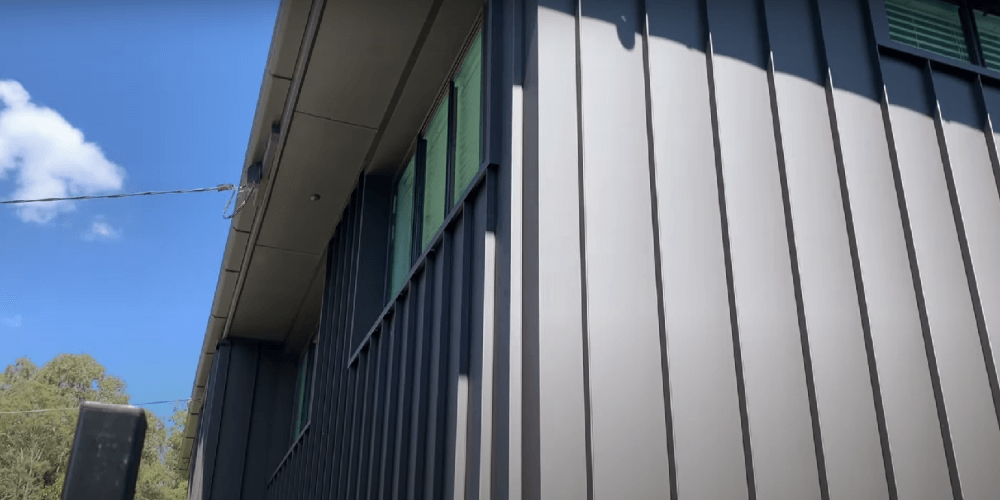 Colorbond Cladding with window